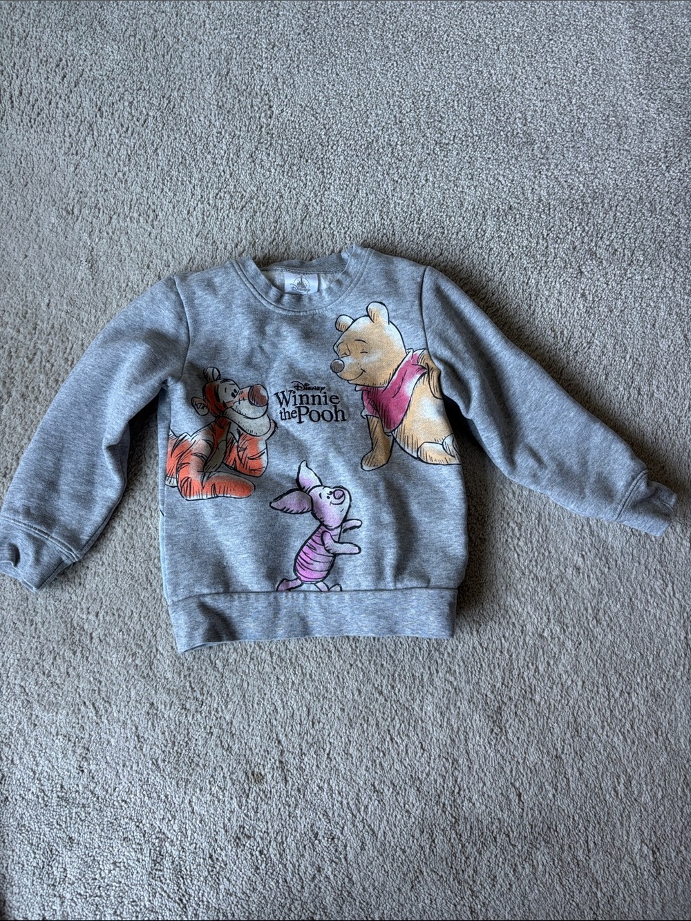 Winnie the Pooh Grey Kids Sweatshirt with Tigger & Piglet